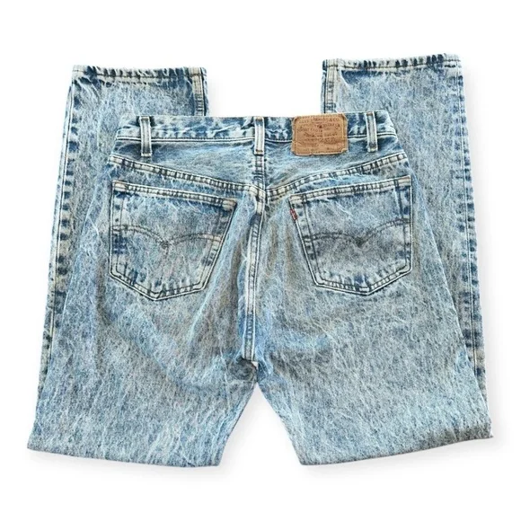 Vintage Levi’s acid wash 501 Blue Jeans size 32